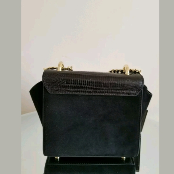 BCBGMAXAZRIA Evianna Black Lizard Bag - Picture 4 of 8